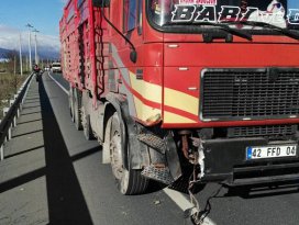 Akşehirde trafik kazası: 1 yaralı