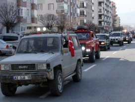 Off-road tutkunları Afrin şehitleri için buluştu
