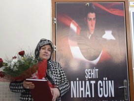 Kütüphaneye şehidin adı verildi