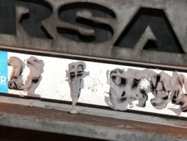 Plakasını tıraş köpüğüyle kapatan tır şoförü cezadan kaçamadı