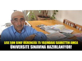 75 yaşında üniversiteye hazırlanıyor