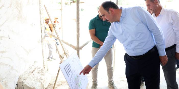 Başkan Altay Mevlevi Dergahı inşaatını inceledi